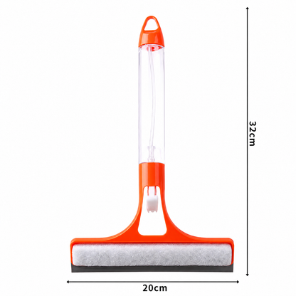 3-in-1 Window & Glass Cleaner Wiper with Spray Bottle