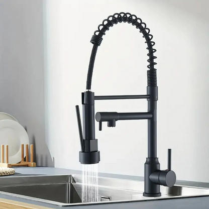 360° Pull-Out Spring Kitchen Faucet Mixer 3 in 1 – Hot & Cold Sink Spring Mixer Tap