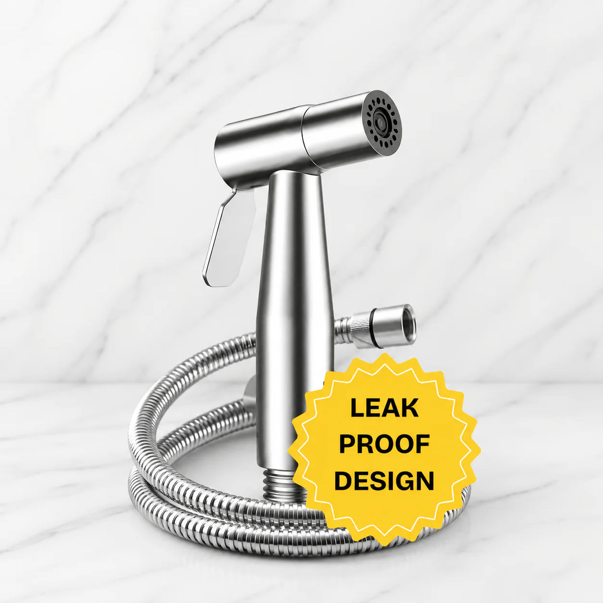 304 Stainless Steel Muslim Shower Set with Holder & Hose – High Pressure Toilet Bidet Sprayer
