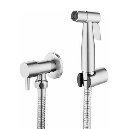 304 Stainless Steel Muslim Shower Set with Holder & Hose – High Pressure Toilet Bidet Sprayer