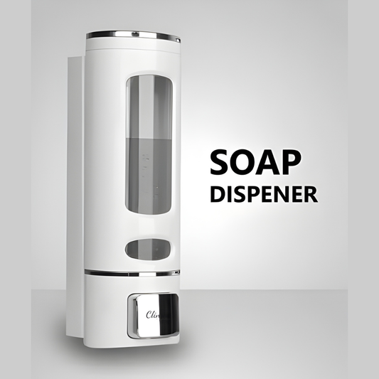 Wall Mounted Soap Dispenser 400ml – Refillable Liquid Soap & Sanitizer Holder